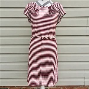Cute Lesley Evers Striped Stretchy Dress Sz L